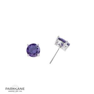 Park Lane Violet Impression Crystal Earrings NWT